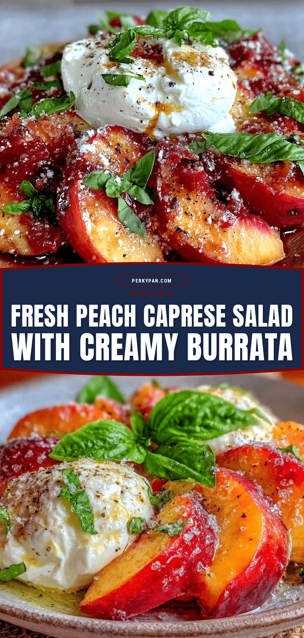 fresh peach caprese salad recipe