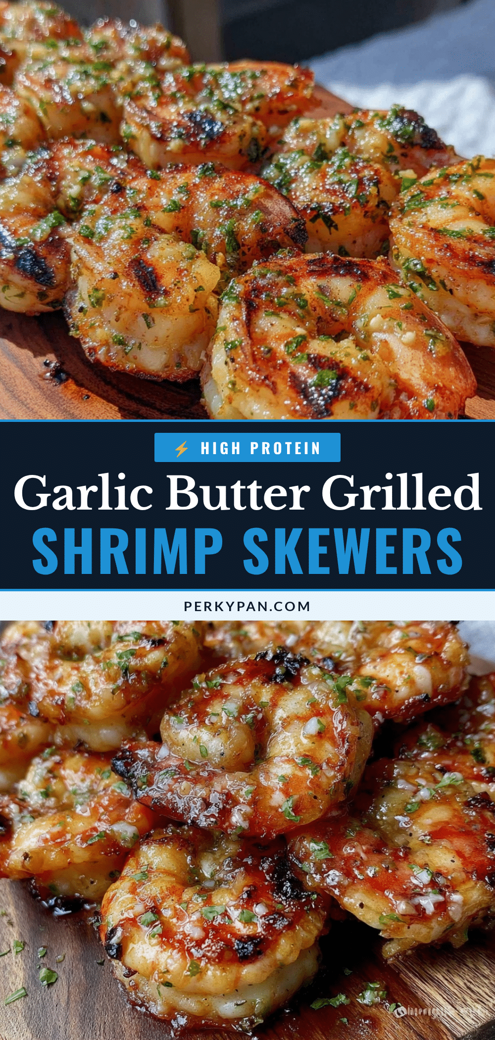 garlic butter grilled shrimp skewers recipe