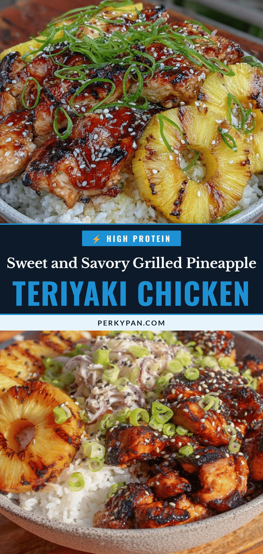 grilled pineapple teriyaki chicken bowls recipe
