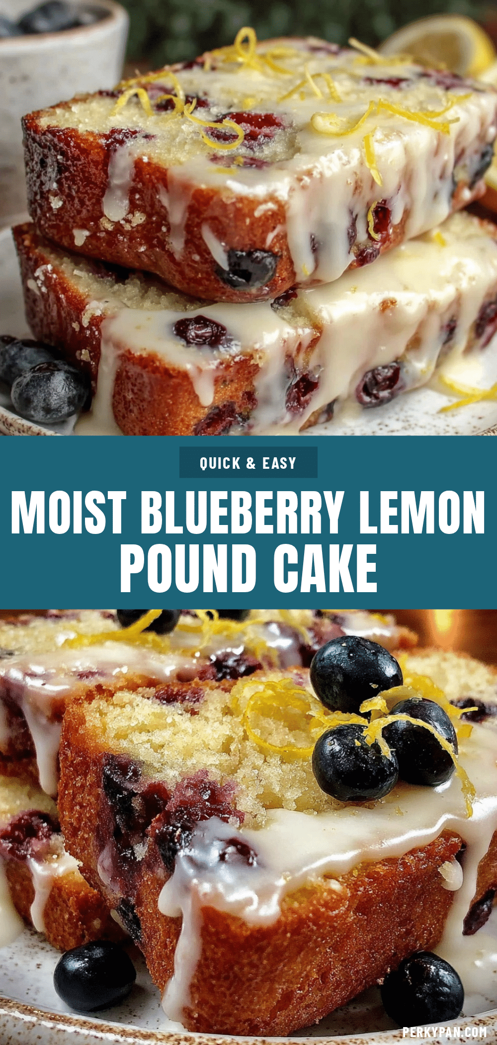 moist blueberry lemon pound cake recipe