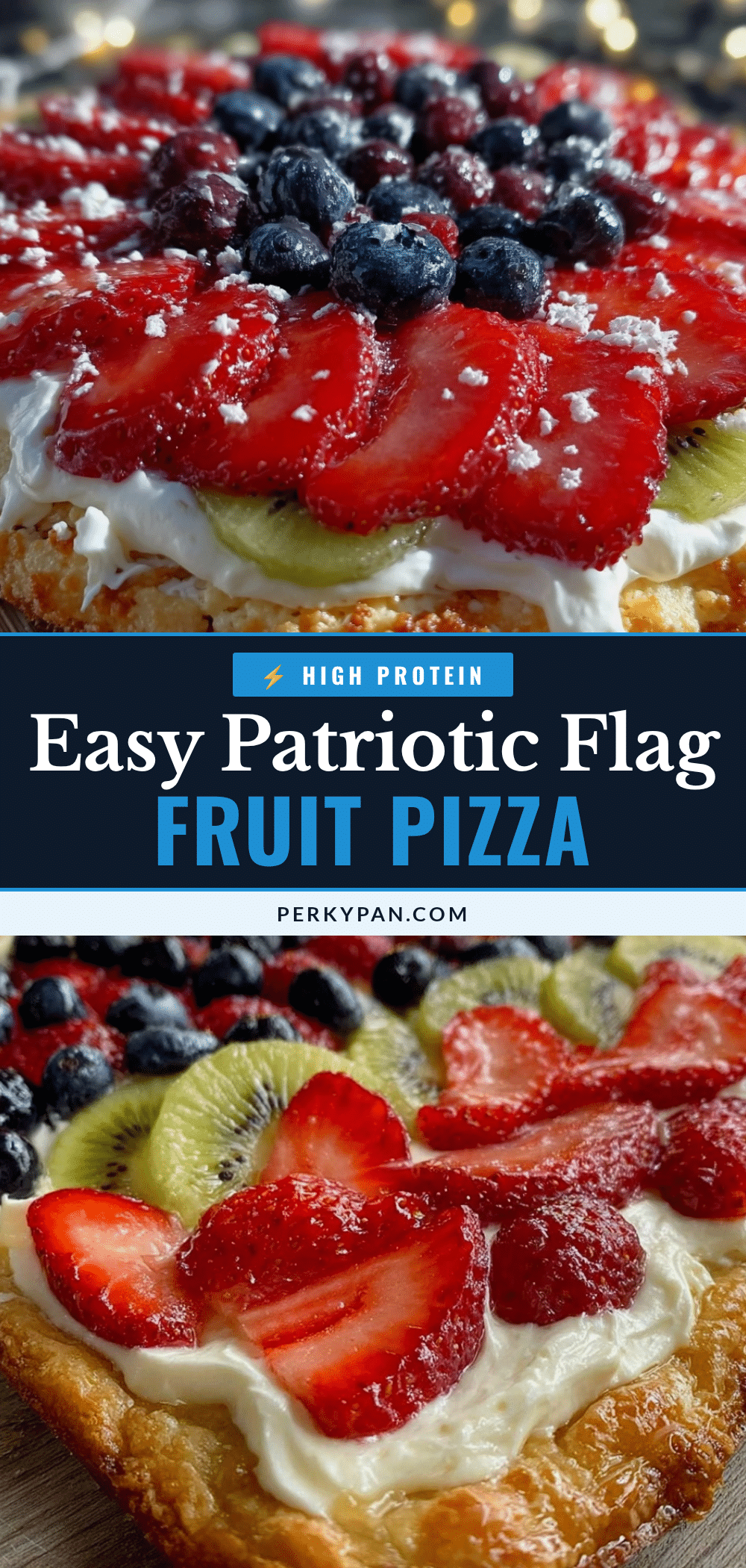 patriotic flag fruit pizza recipe