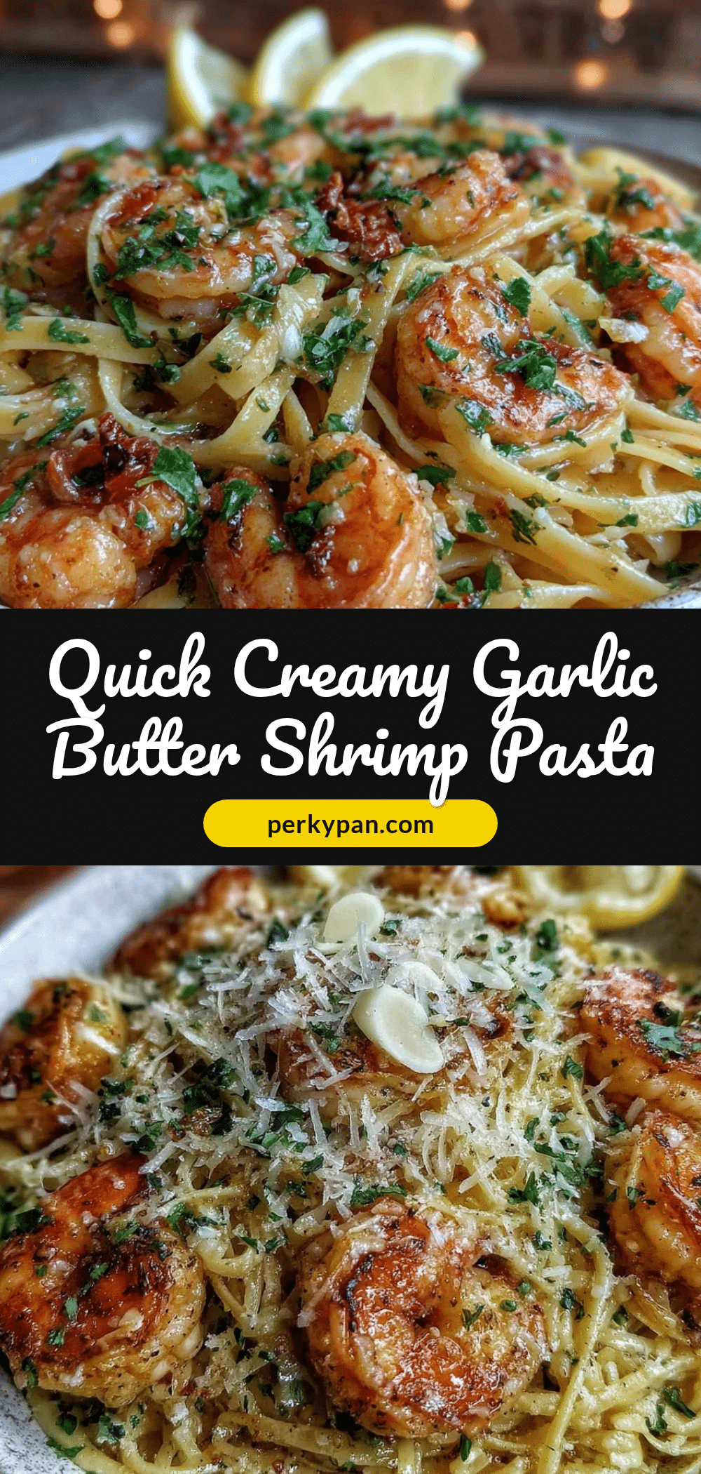 quick garlic butter shrimp pasta recipe