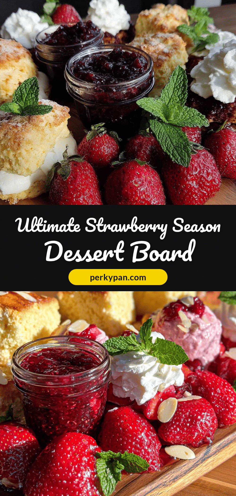 strawberry season dessert board recipe