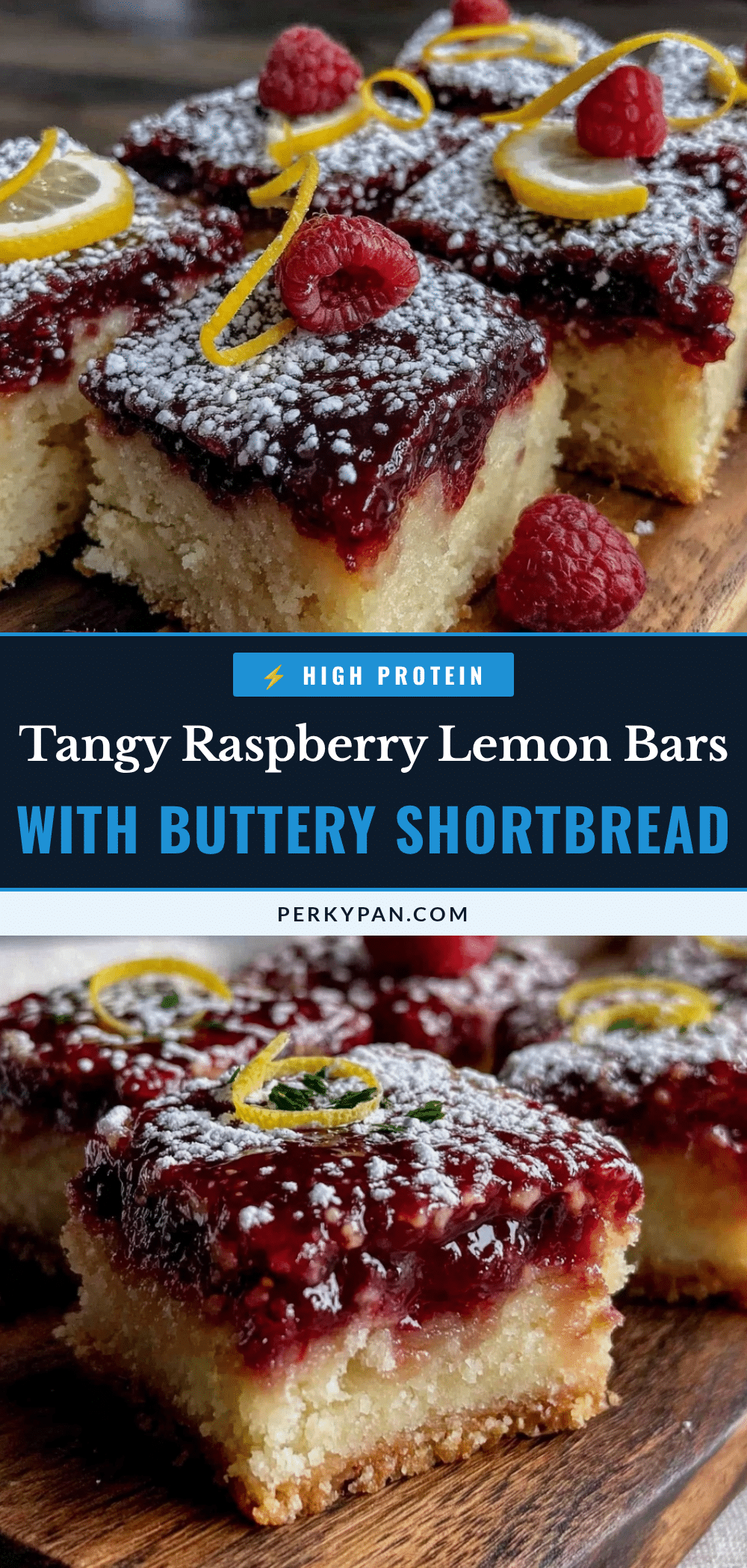tangy raspberry lemon bars recipe