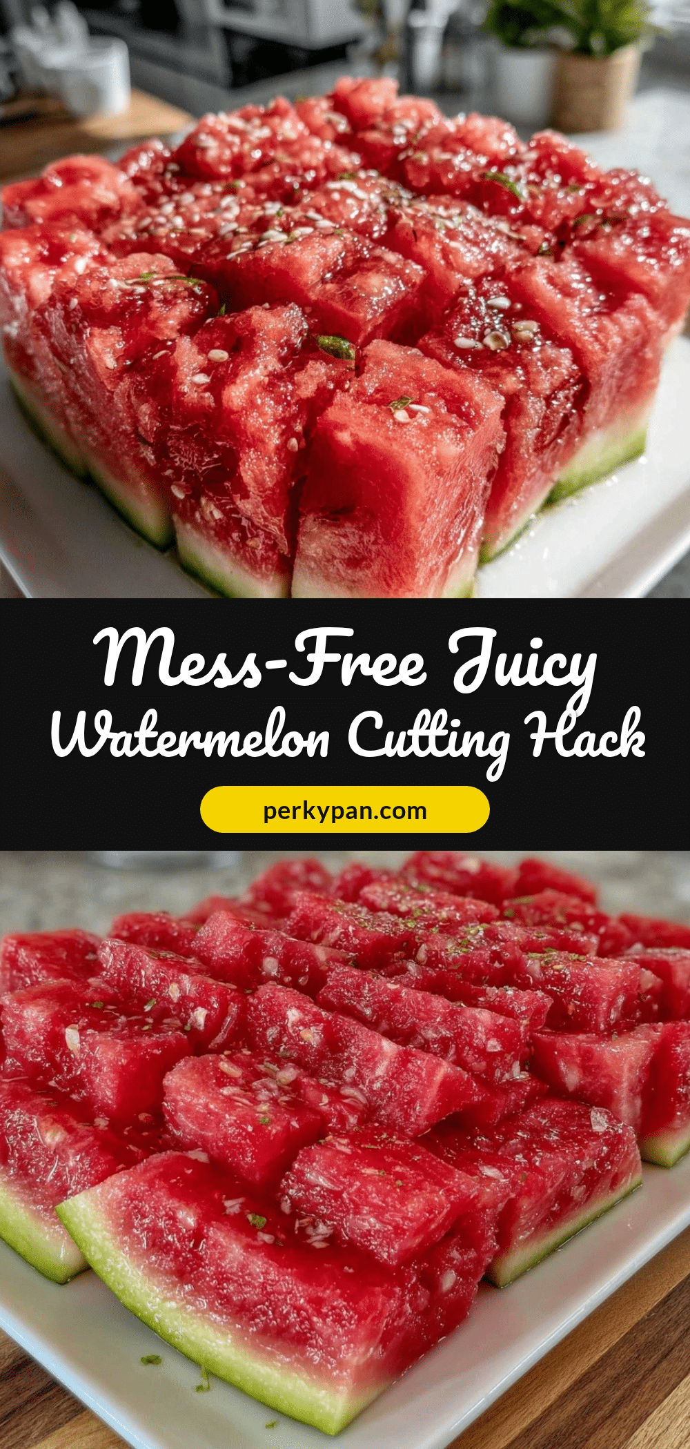 watermelon cutting hack recipe