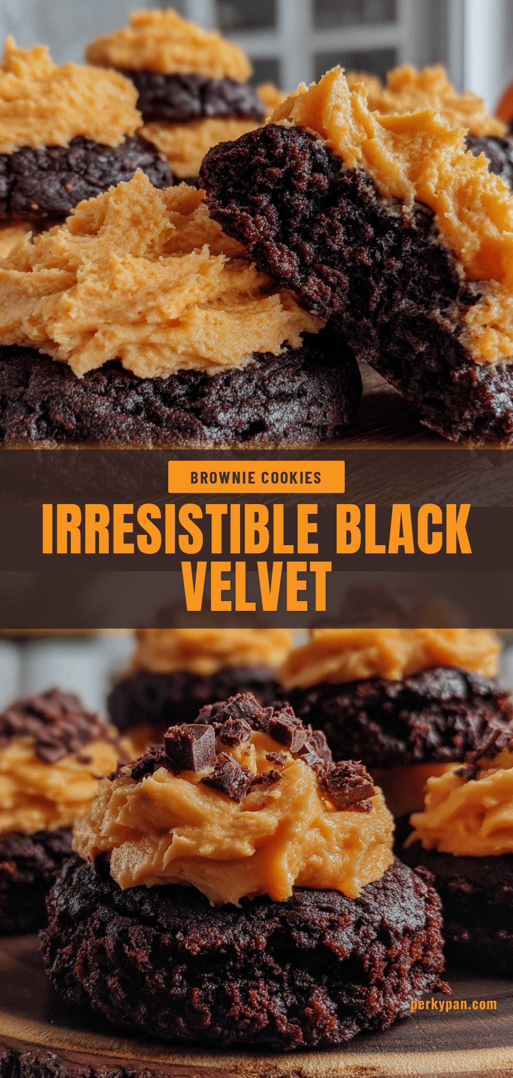 black velvet halloween brownie cookies recipe