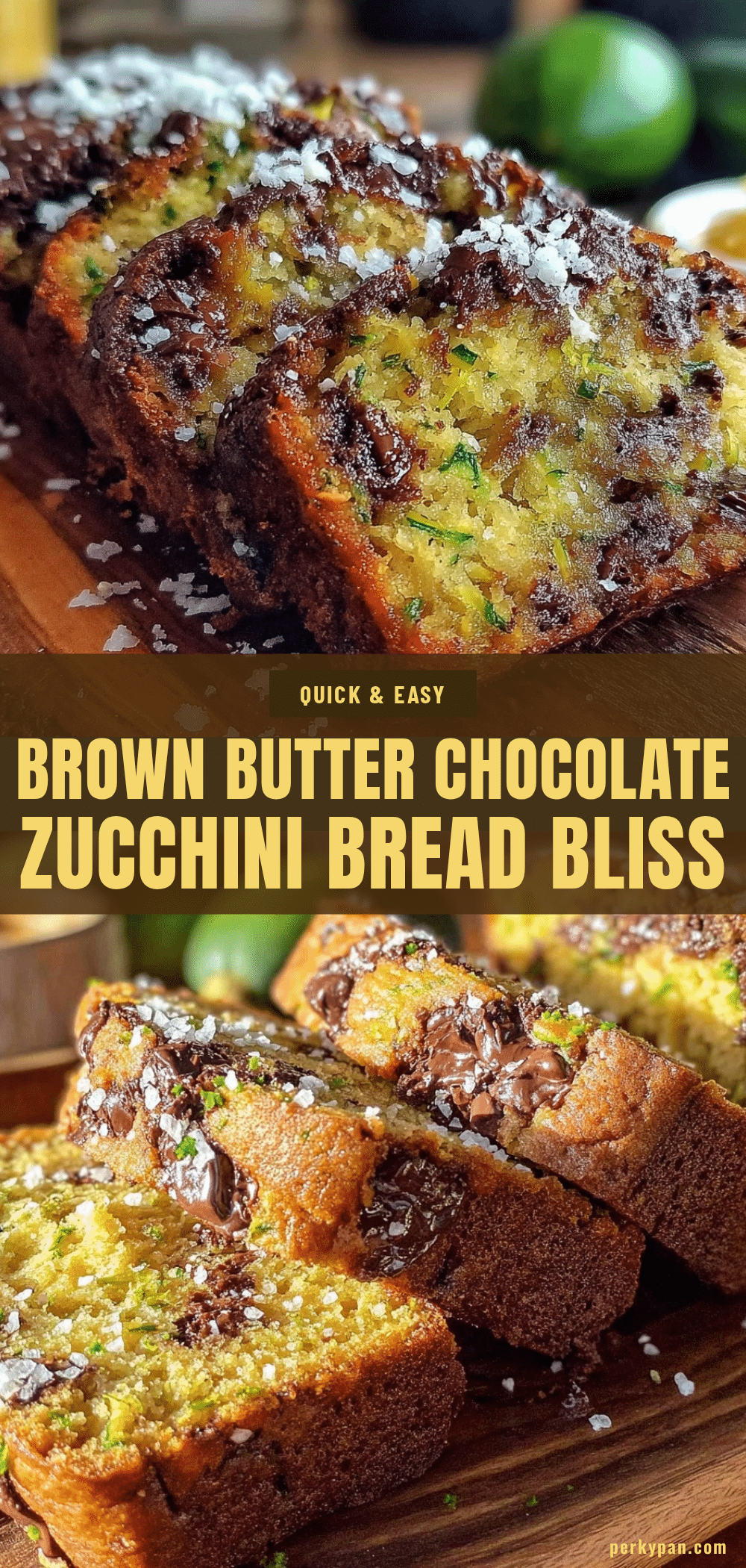 brown butter chocolate zucchini bread recipe
