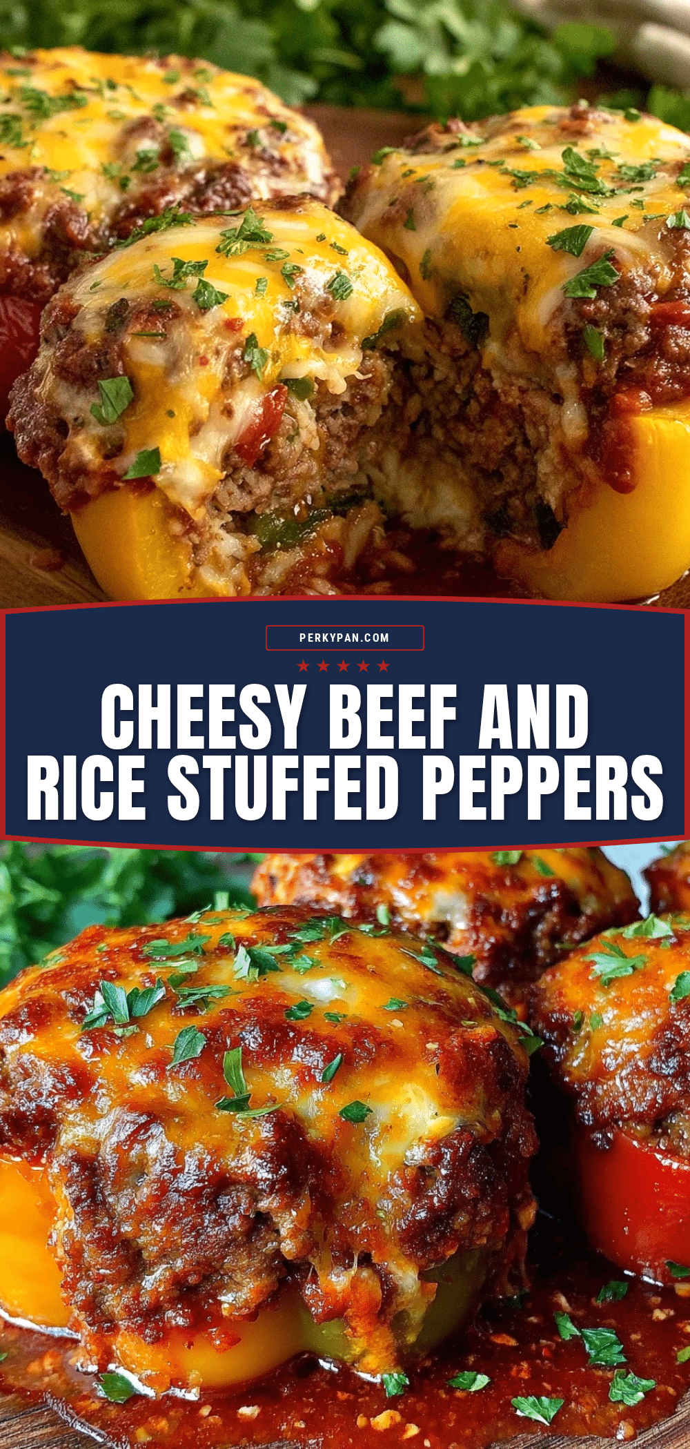 cheesy stuffed bell peppers recipe