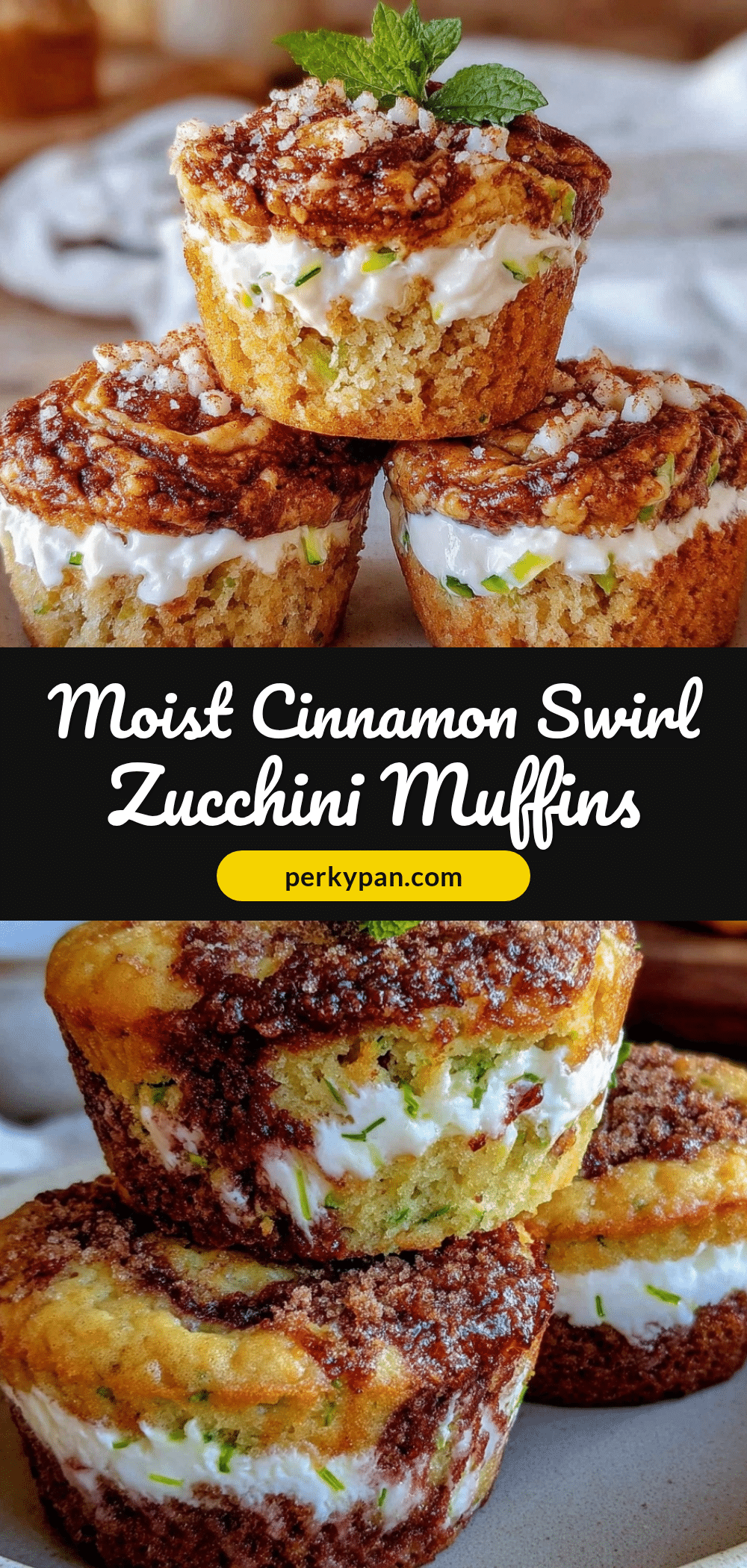 cinnamon swirl zucchini muffins recipe