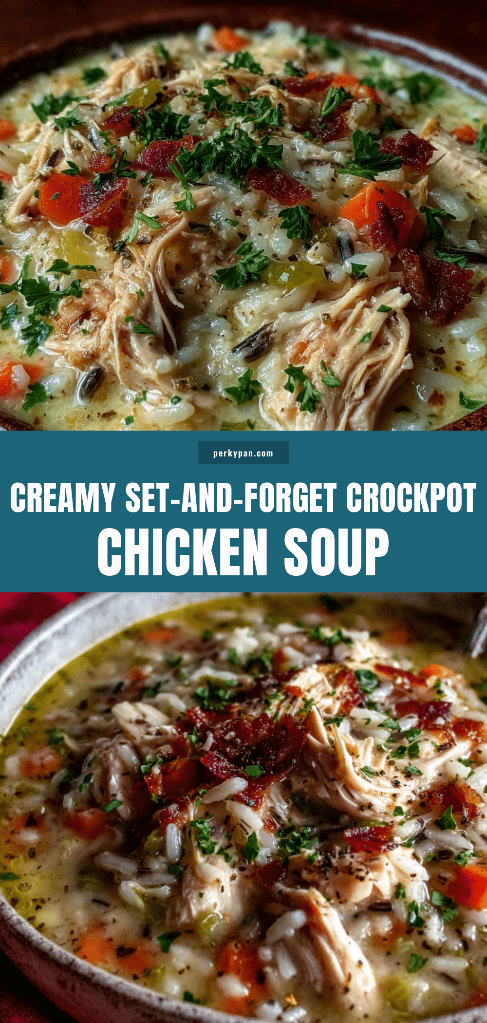 creamy crockpot chicken and wild rice soup recipe