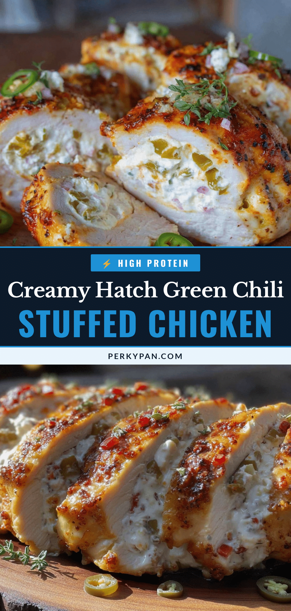 creamy hatch green chili stuffed chicken breast recipe