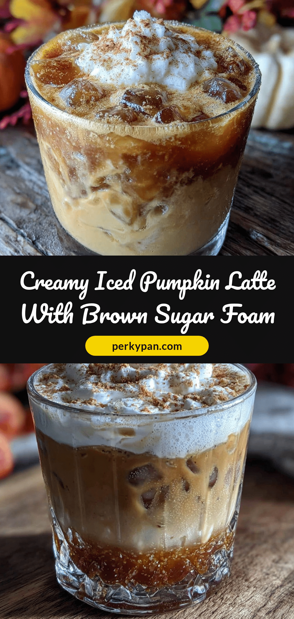 creamy iced pumpkin cold foam latte recipe
