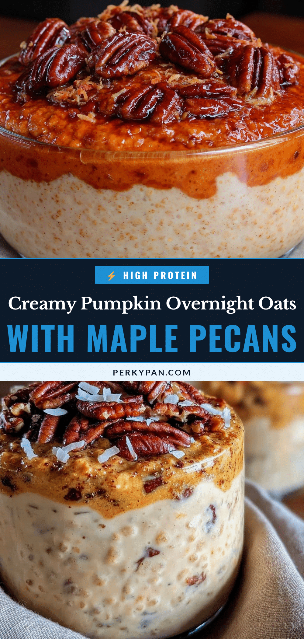 creamy pumpkin overnight oats recipe
