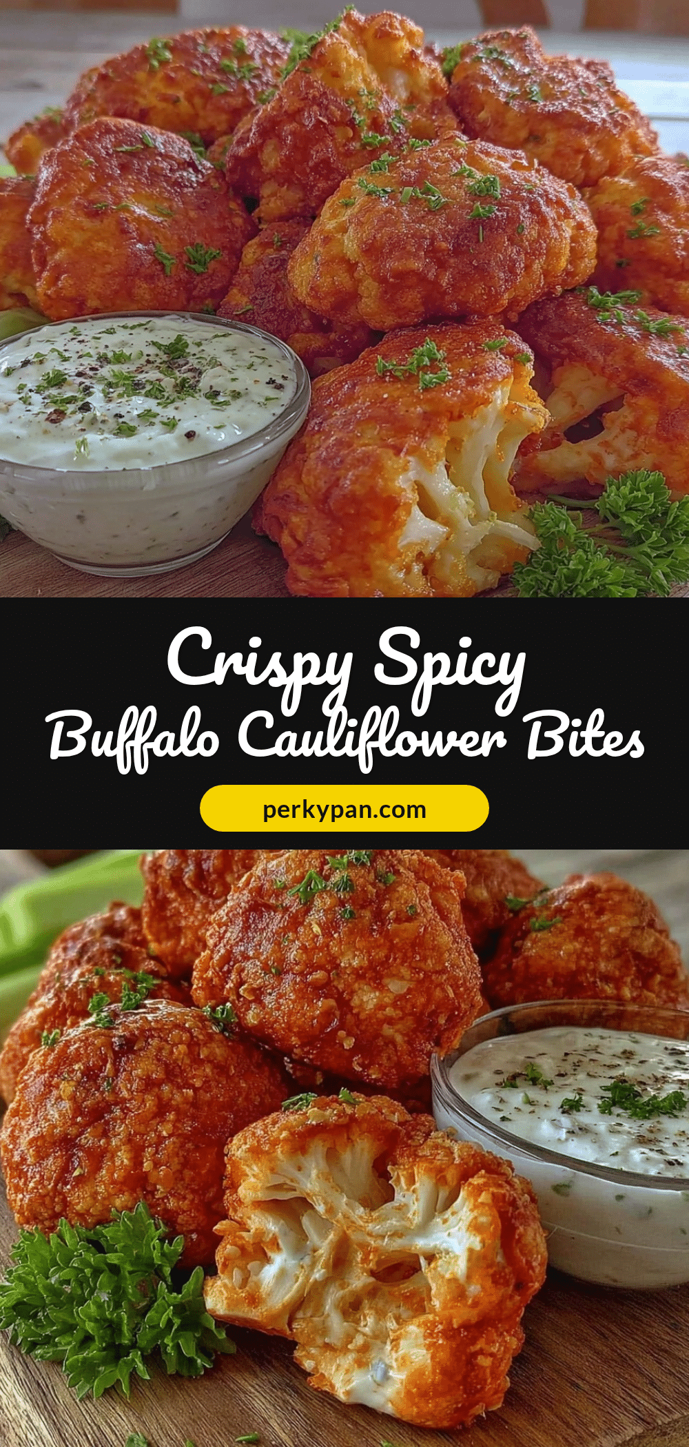 crispy buffalo cauliflower bites recipe