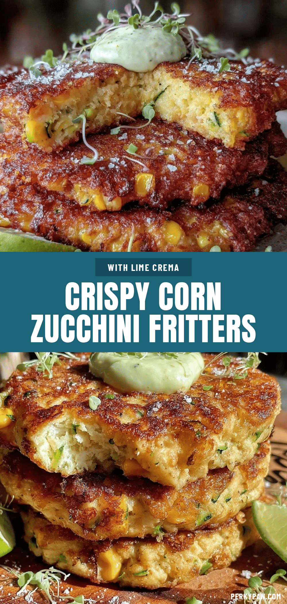 crispy corn and zucchini fritters recipe