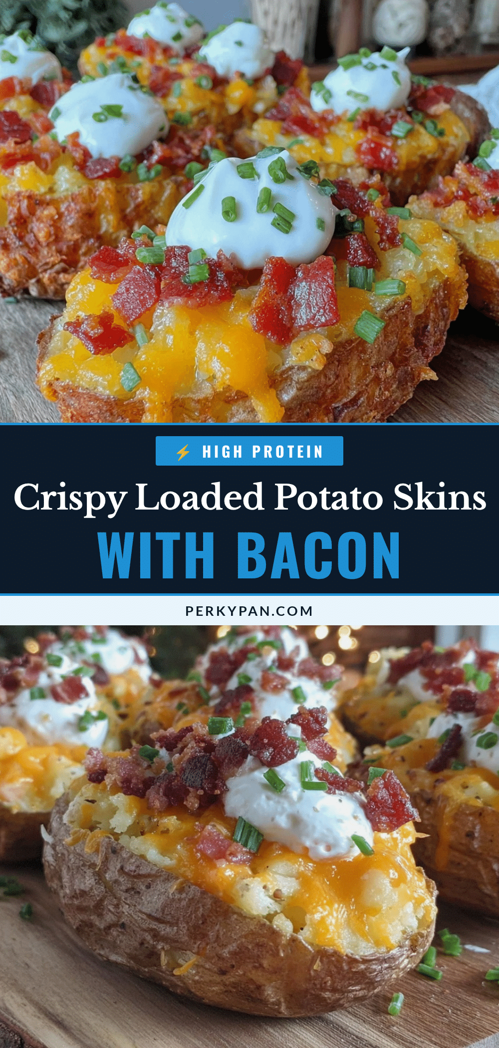 crispy loaded potato skins recipe