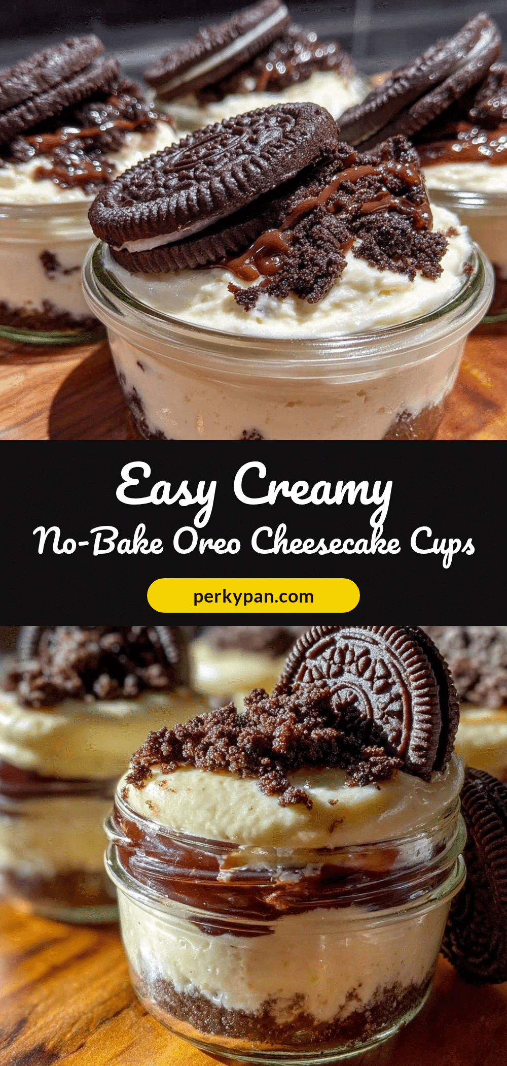 Easy No-Bake Oreo Cheesecake Cups Recipe recipe