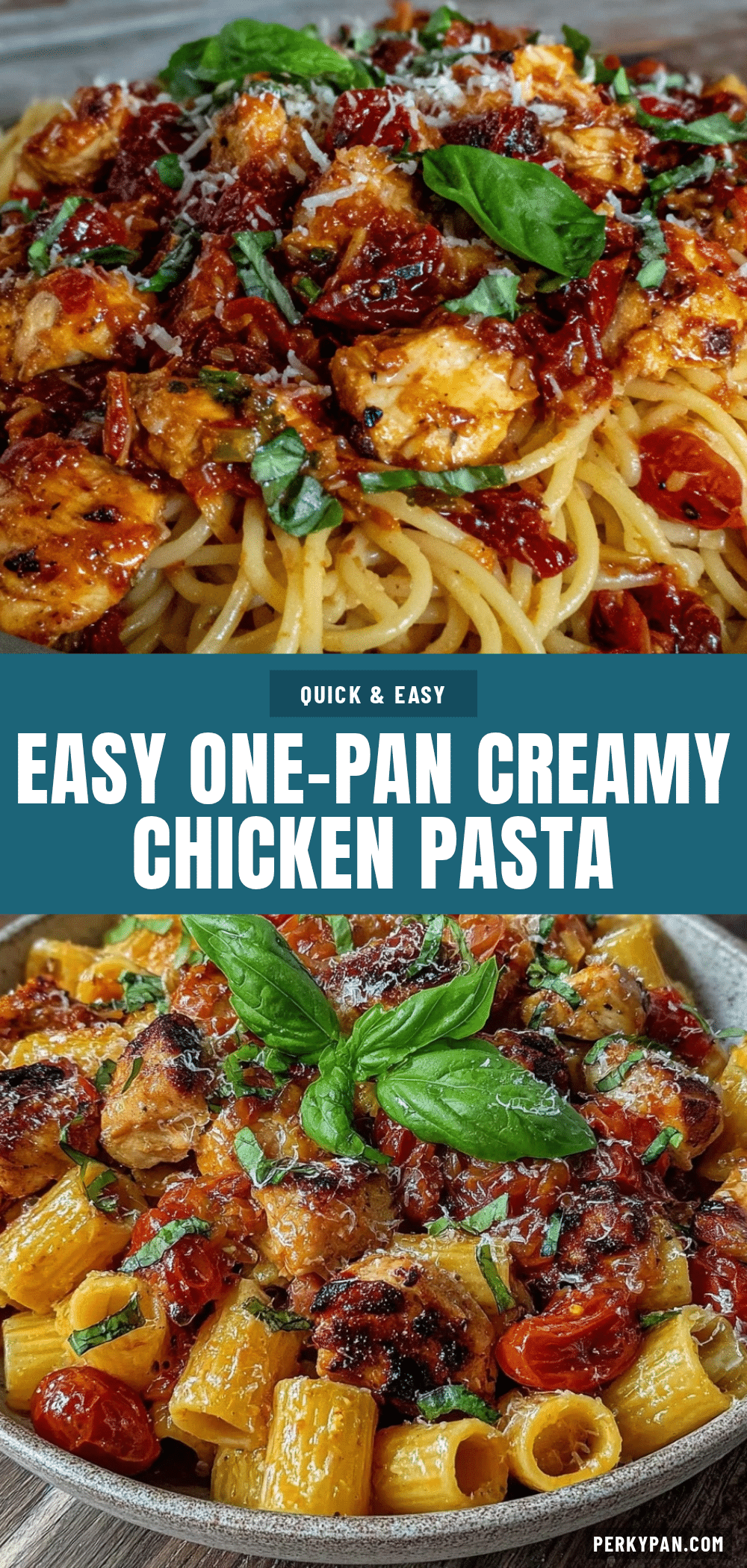Easy One-Pan College Pasta with Rotisserie Chicken recipe