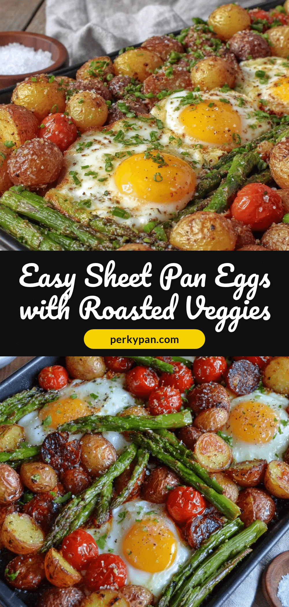 easy sheet pan eggs with roasted vegetables recipe