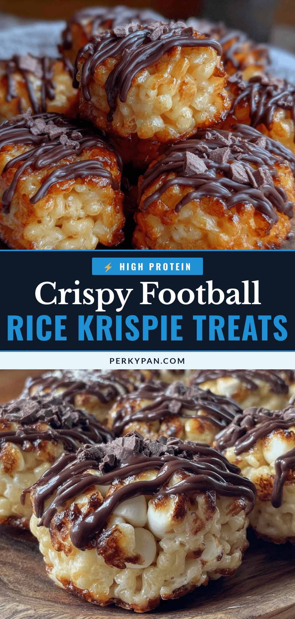 football-shaped rice krispie treats recipe