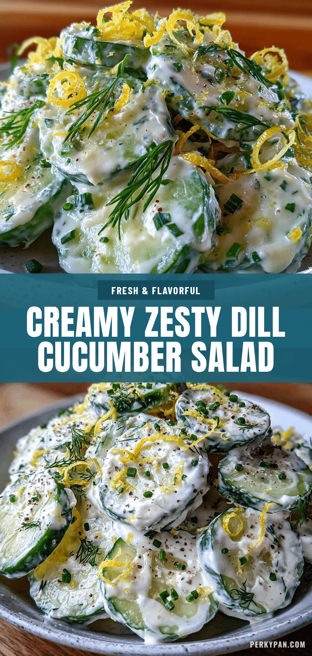 fresh creamy dill cucumber salad recipe