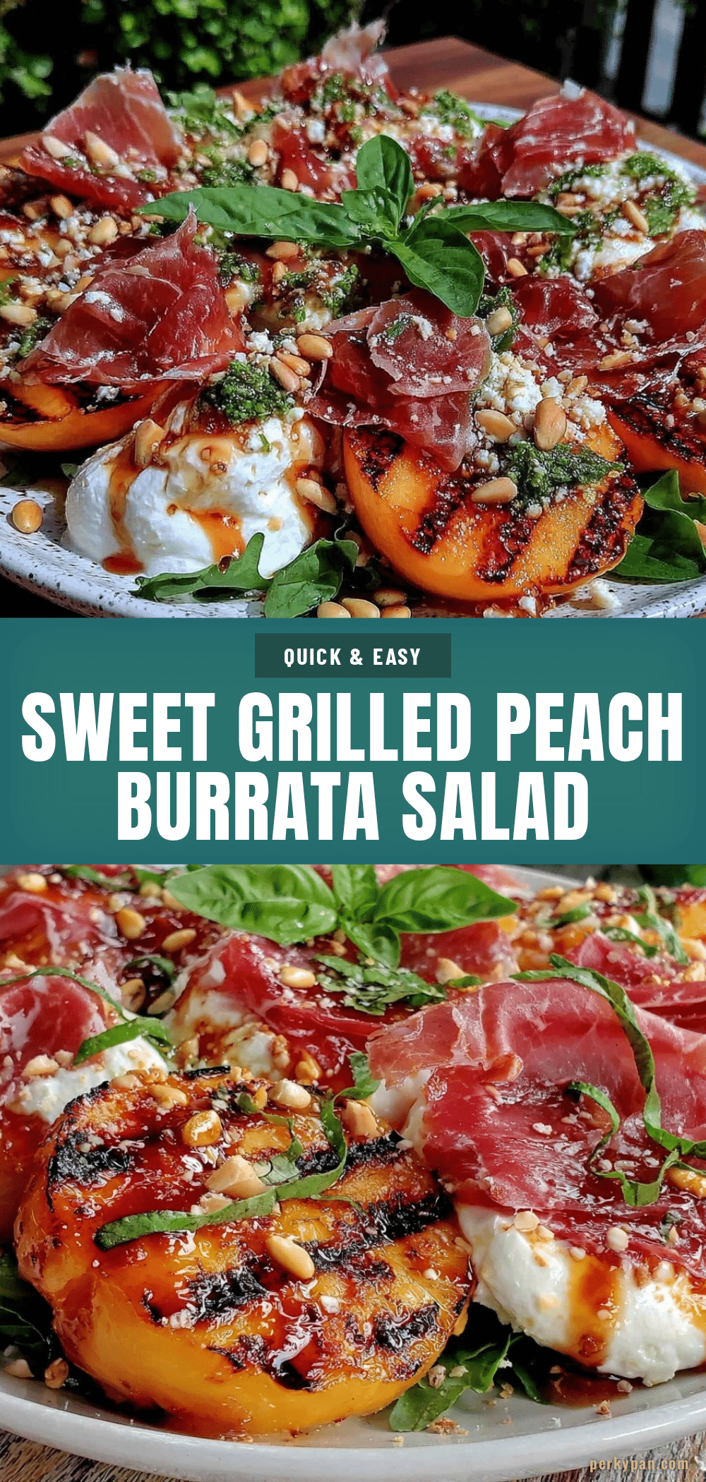 grilled peach burrata salad recipe