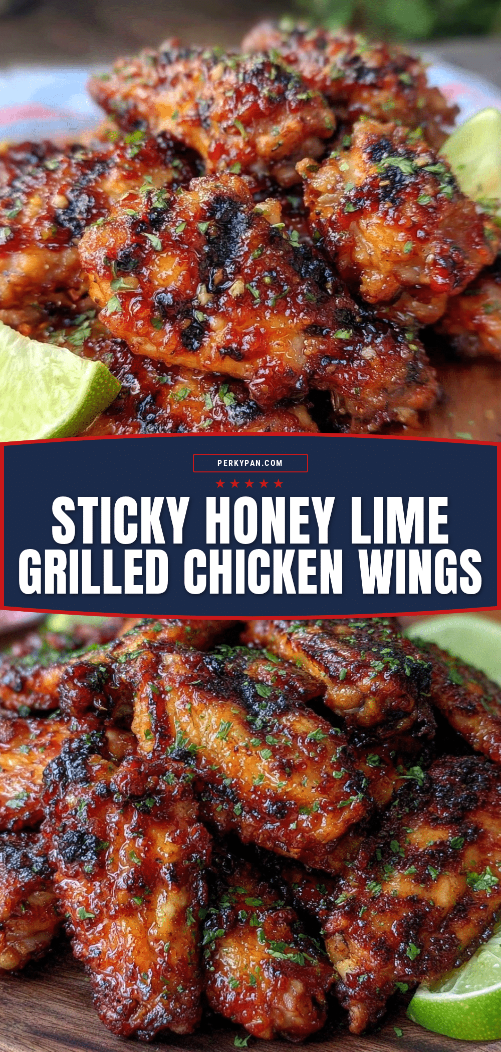 Honey Lime Grilled Chicken Wings recipe