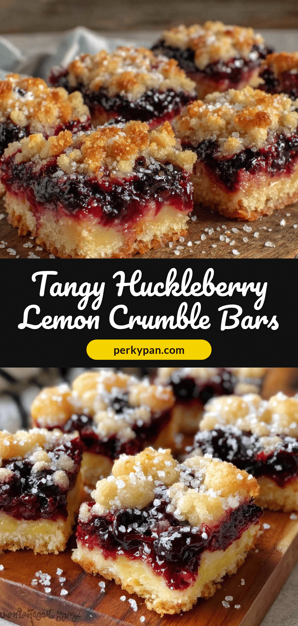 huckleberry lemon crumble bars recipe