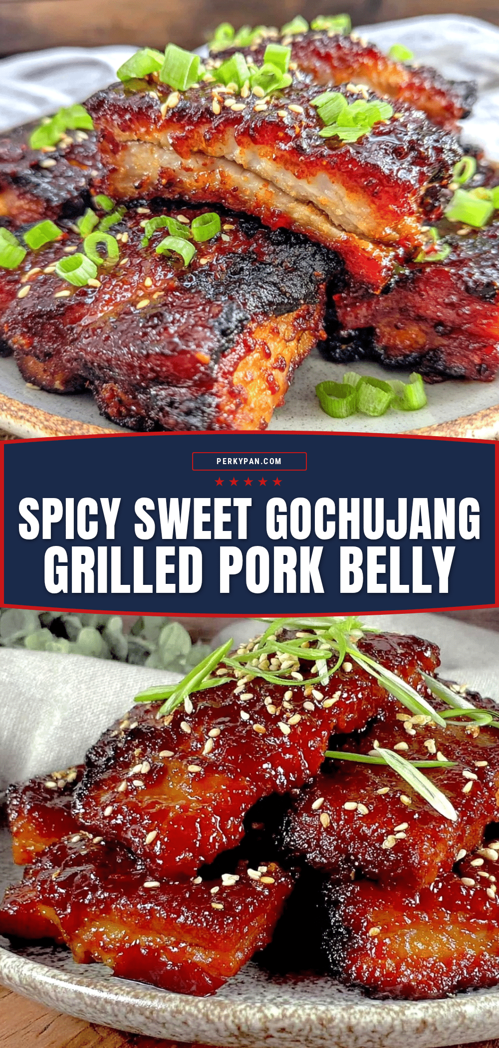 Korean Gochujang Grilled Pork Belly recipe