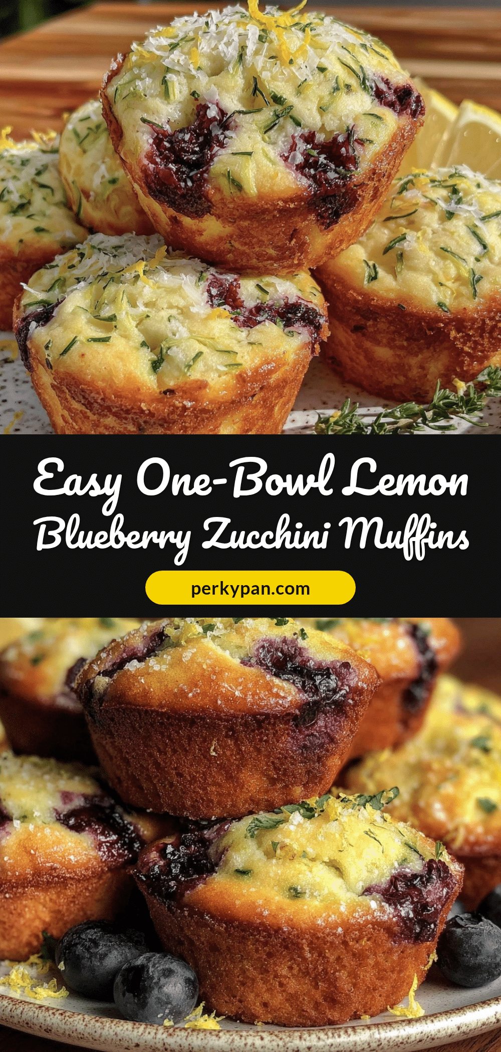 lemon blueberry zucchini muffins recipe
