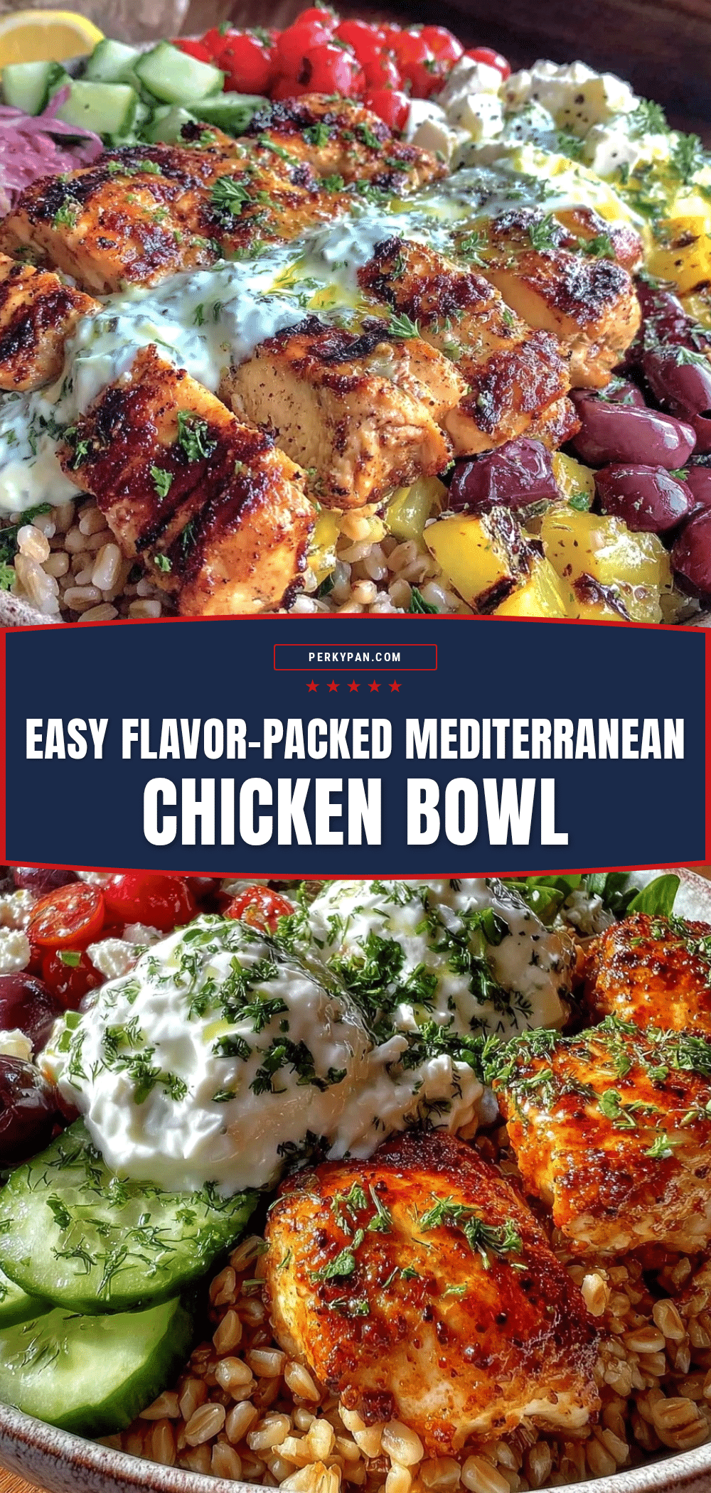 Mediterranean chicken bowl recipe