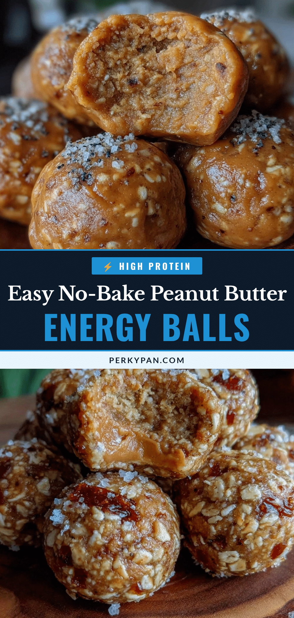 no-bake peanut butter oat energy balls recipe