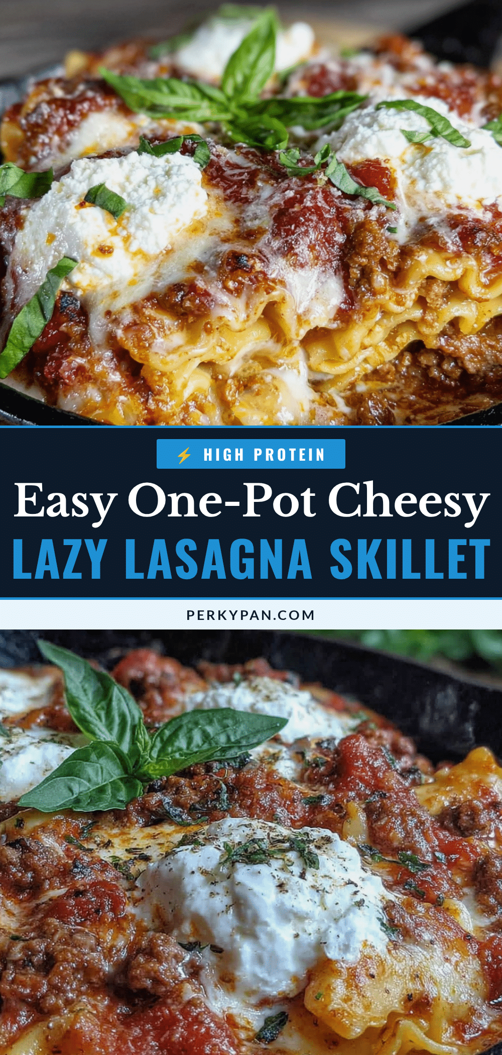 one-pot lazy lasagna skillet recipe