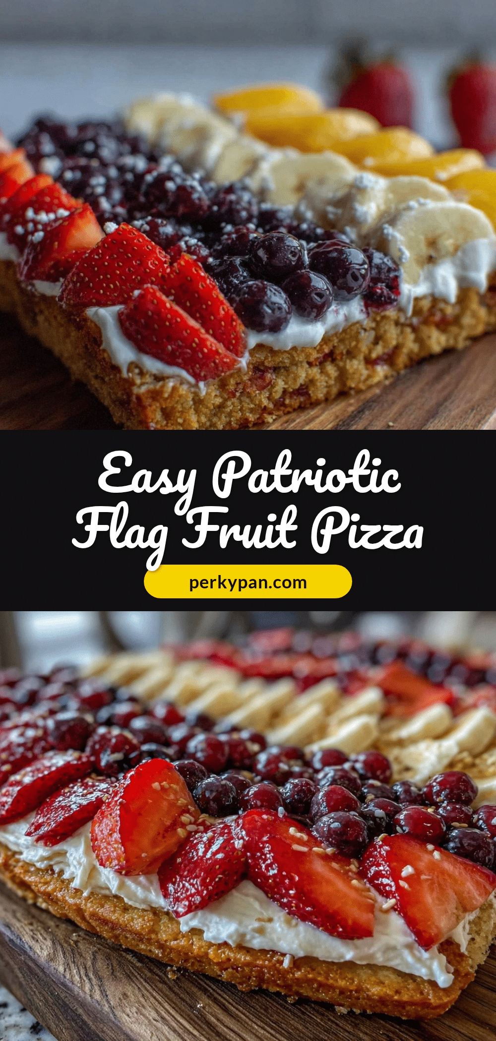 patriotic flag fruit pizza recipe