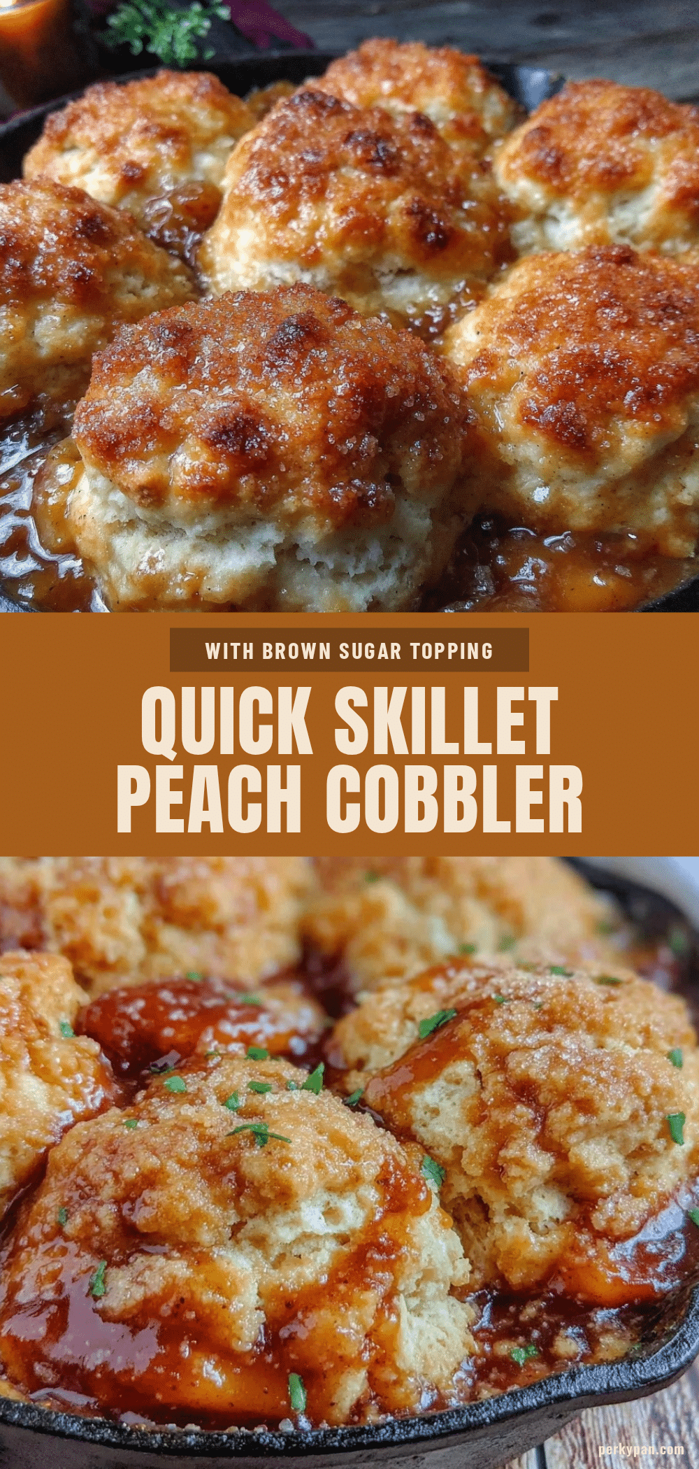 quick skillet peach cobbler recipe