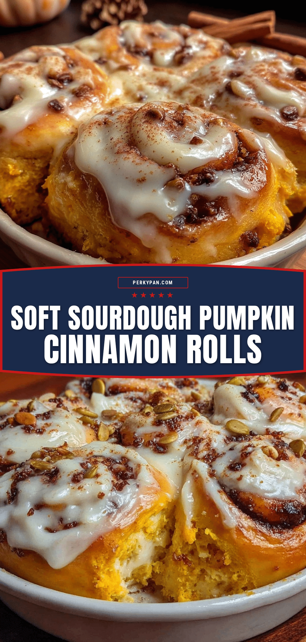 sourdough pumpkin cinnamon rolls recipe