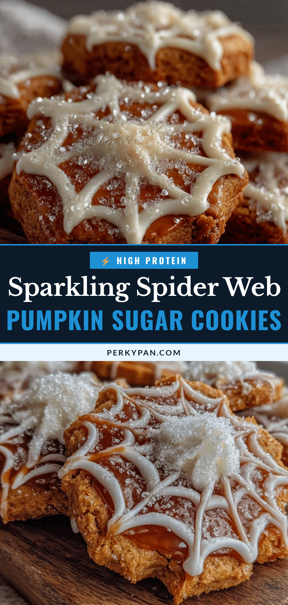 spider web pumpkin sugar cookies recipe