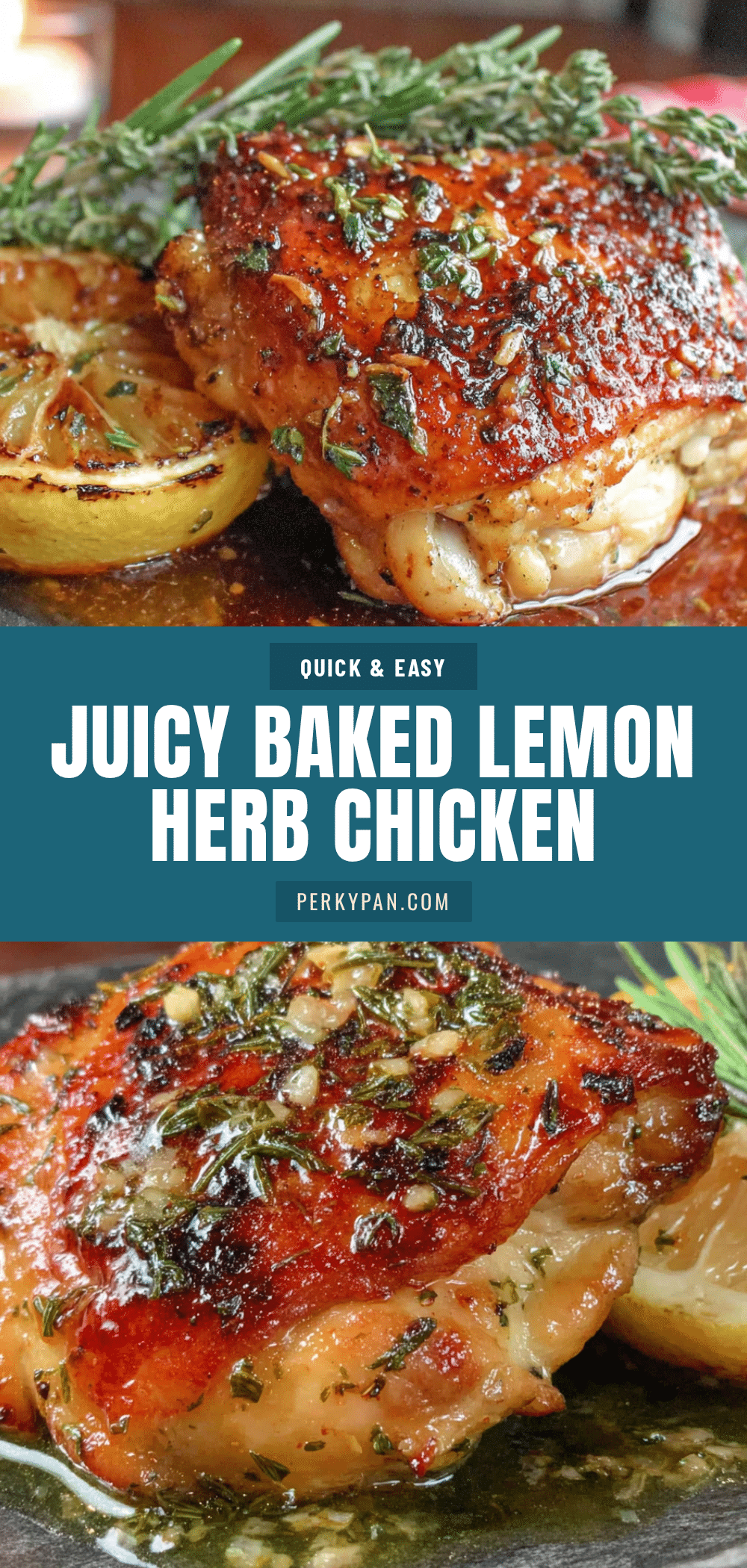 baked lemon herb chicken thighs recipe