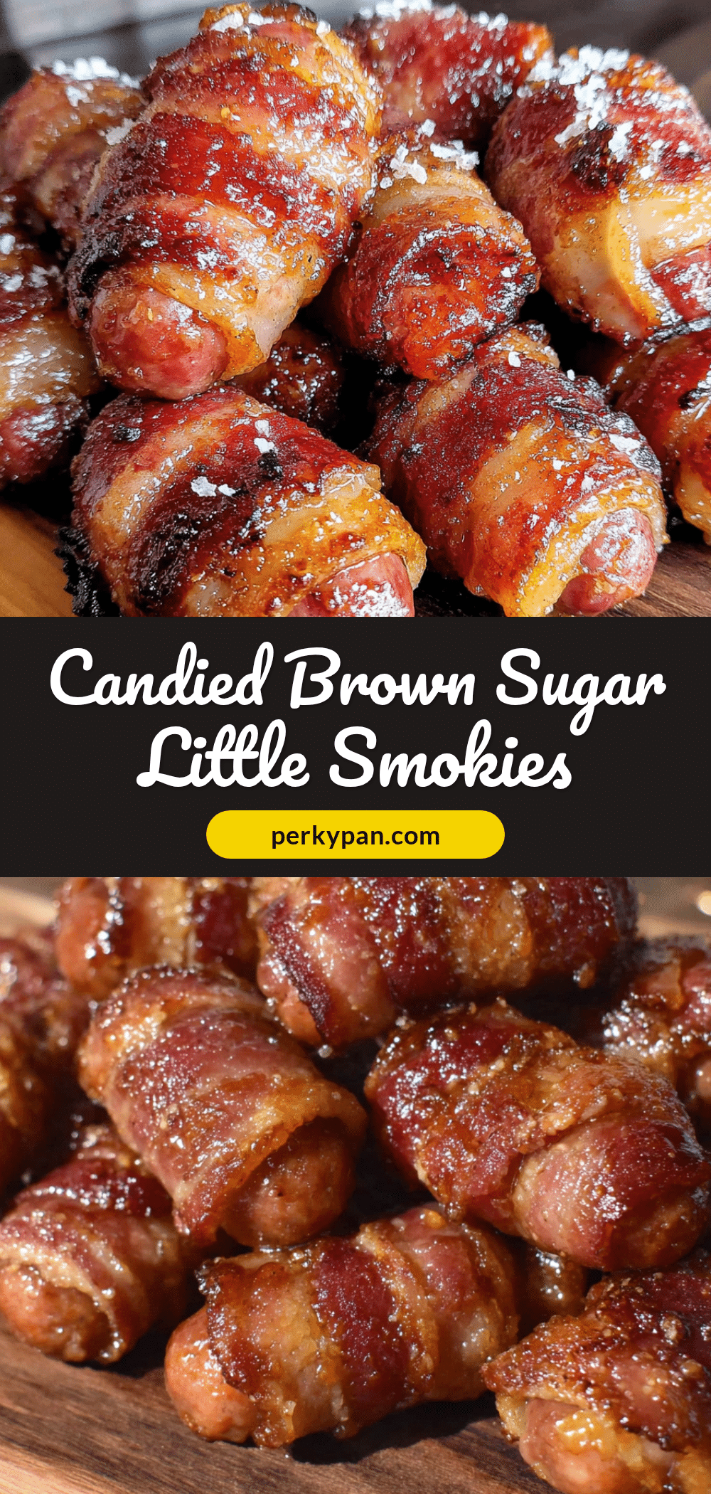 candied brown sugar bacon wrapped little smokies recipe