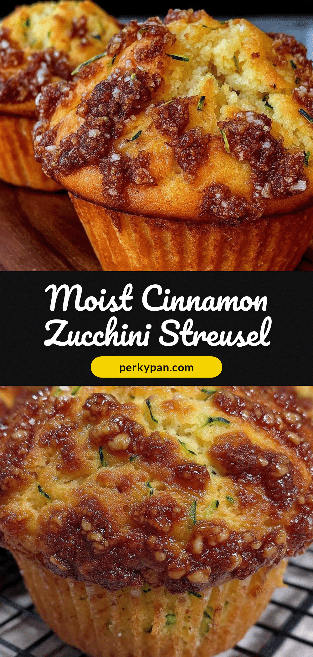 cinnamon zucchini streusel muffins recipe