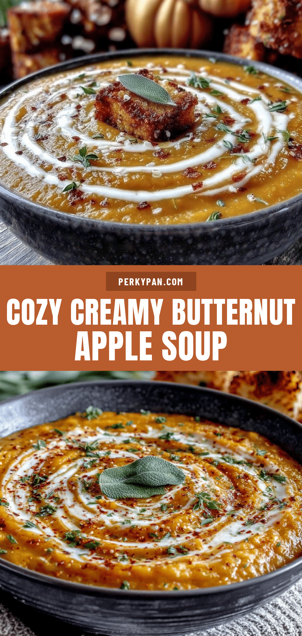 creamy butternut squash and apple soup recipe