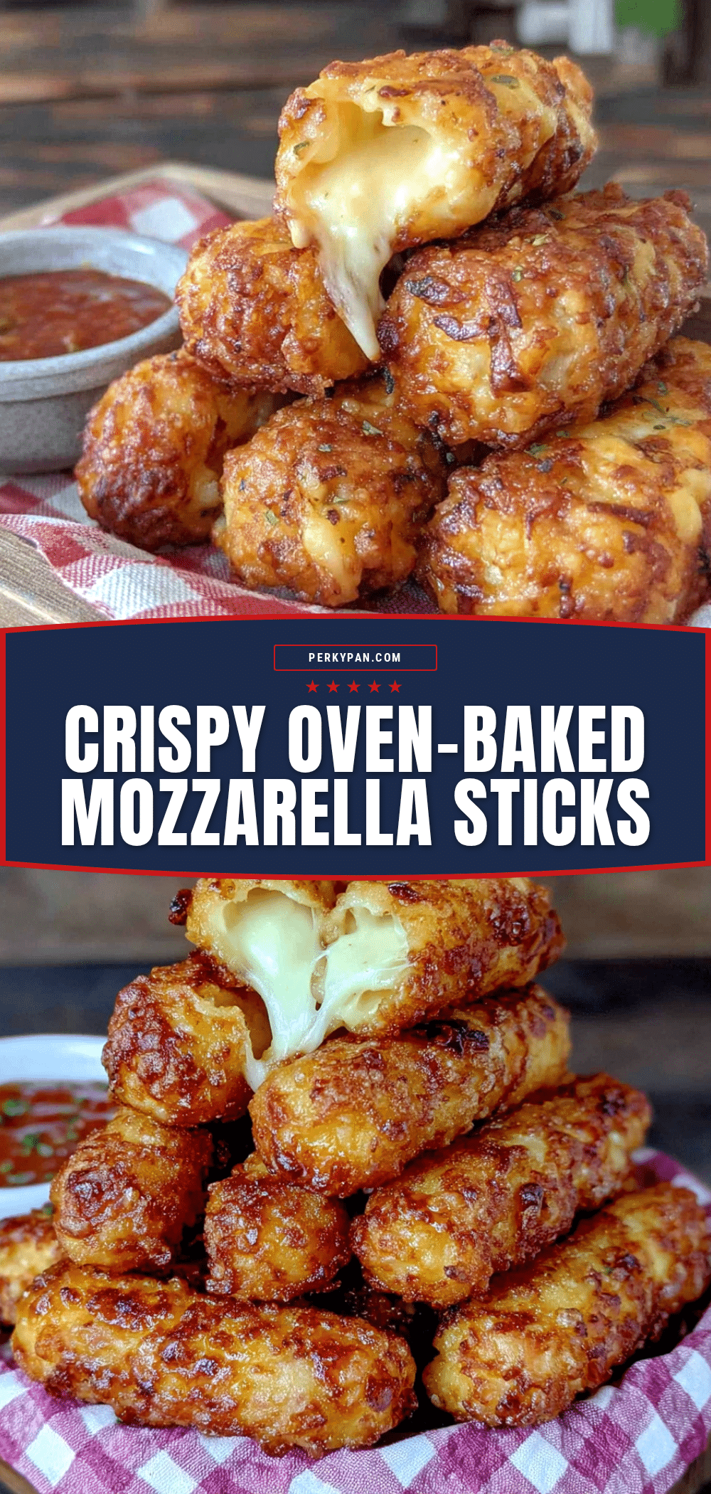 crispy baked mozzarella sticks recipe