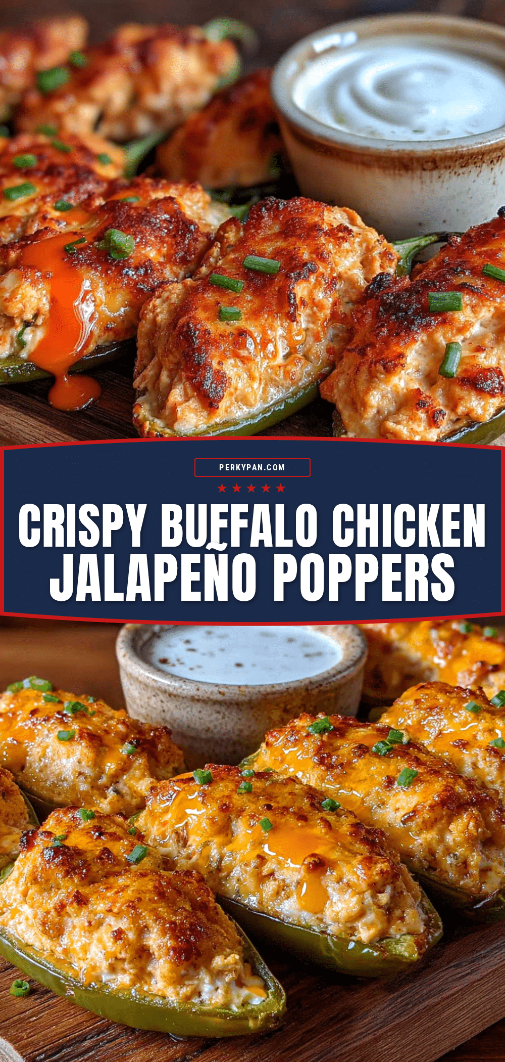 crispy buffalo chicken jalapeño poppers recipe