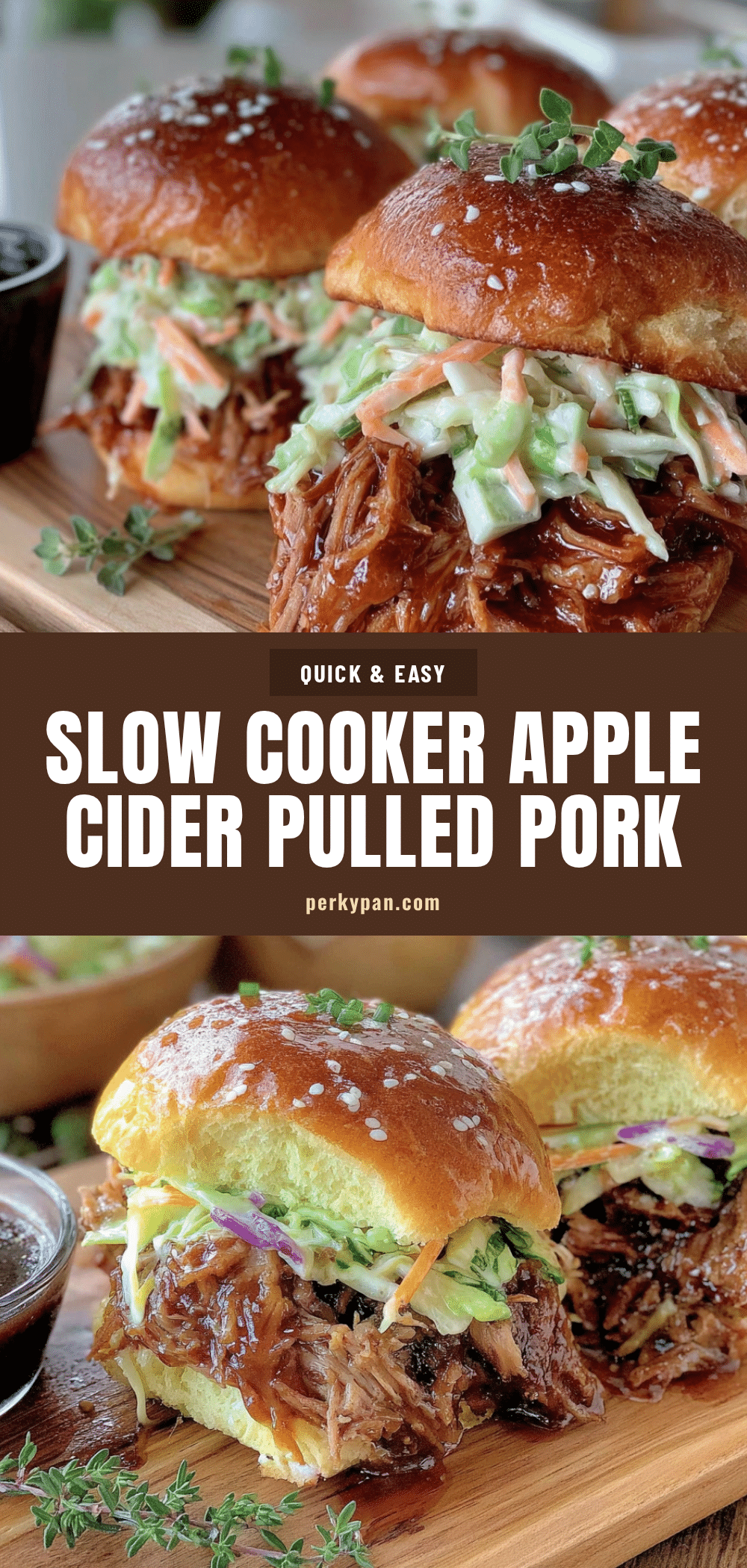 crockpot apple cider pulled pork sliders recipe