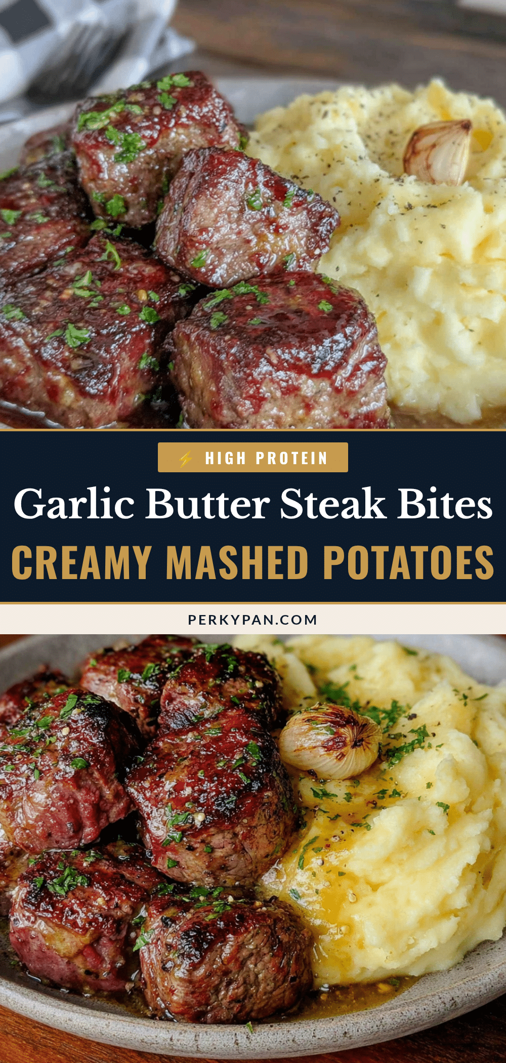 garlic butter steak bites recipe