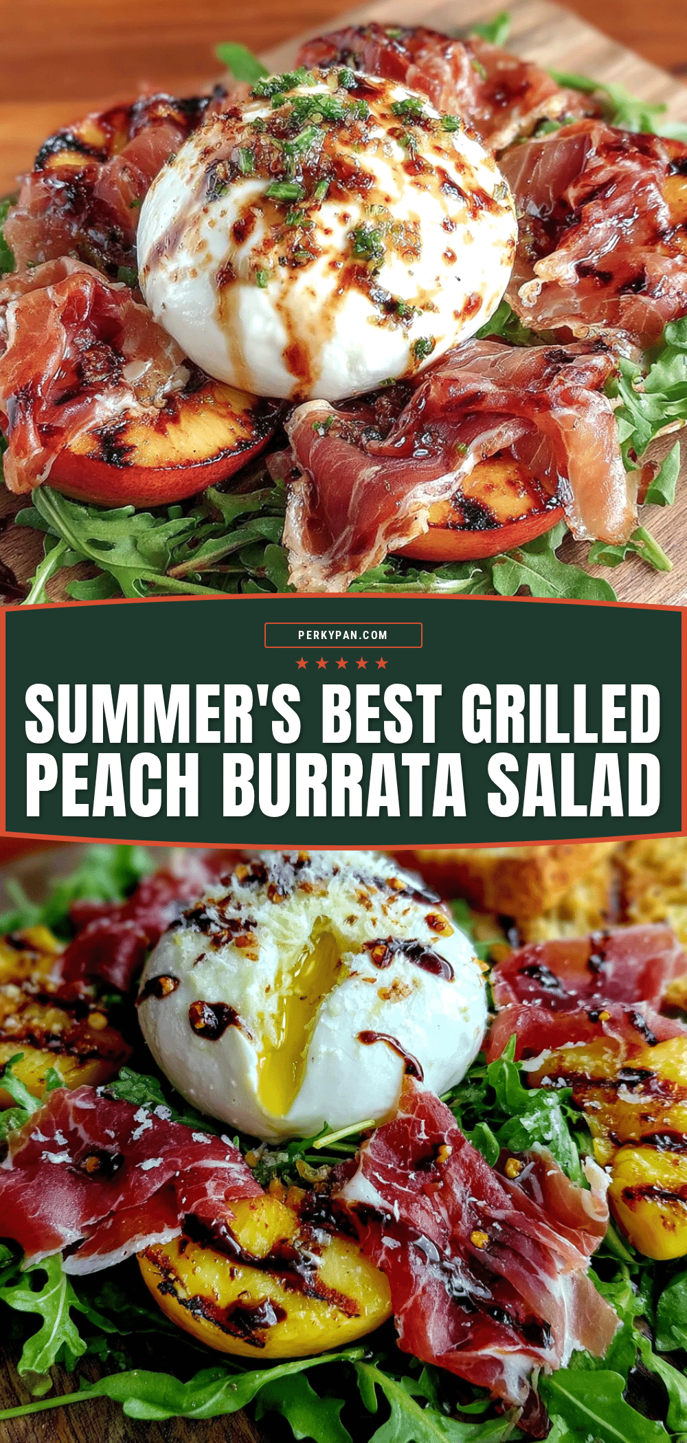 grilled peach and burrata salad recipe