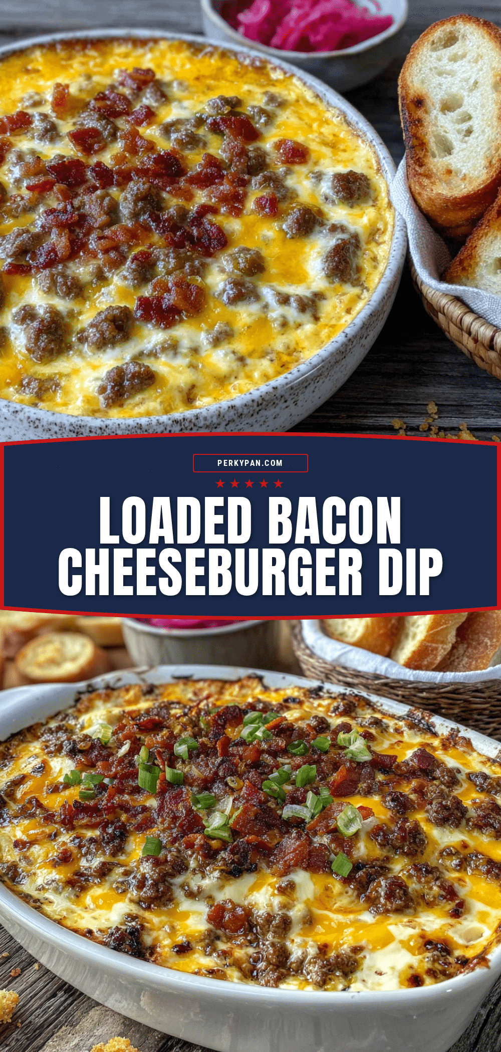 loaded bacon cheeseburger dip recipe