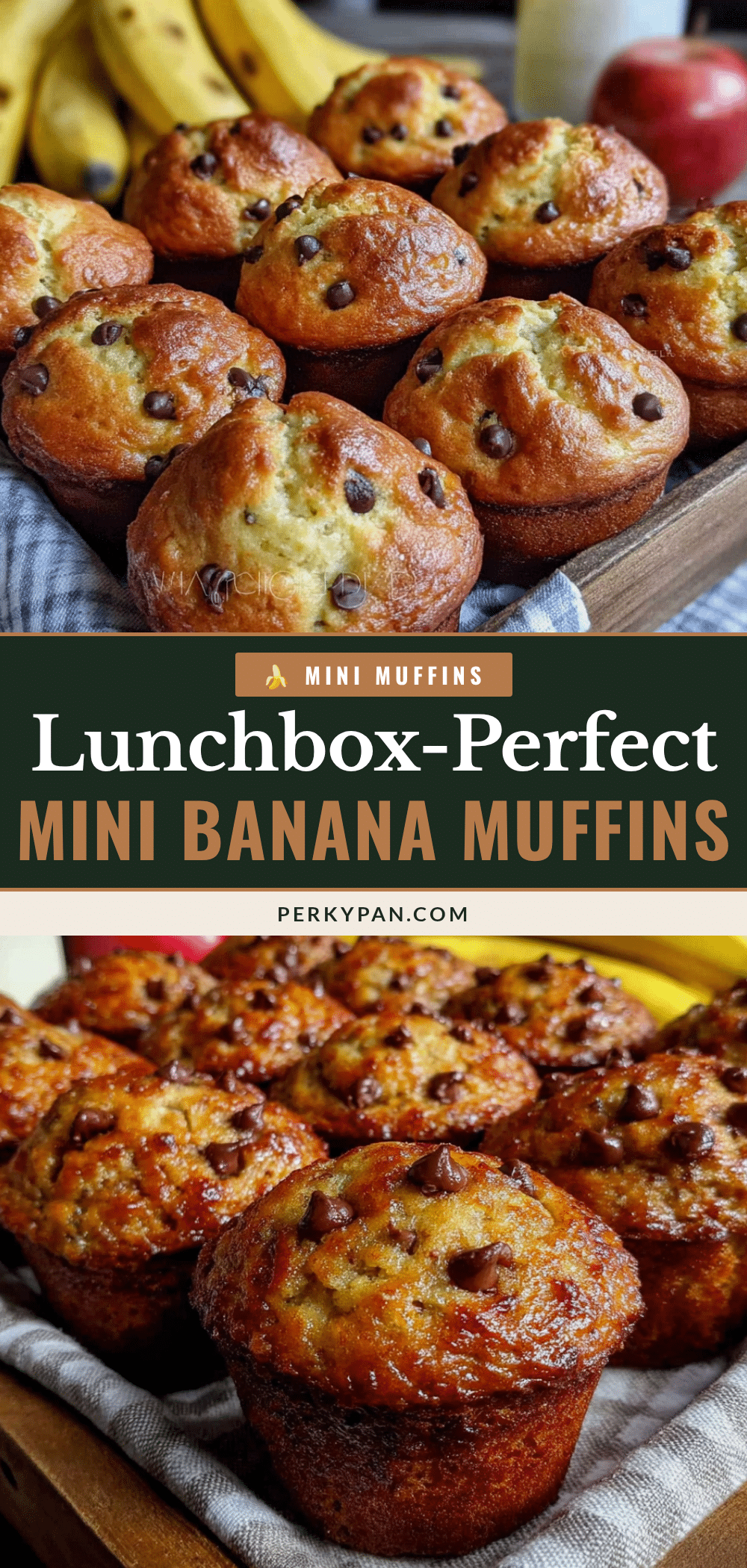 mini banana chocolate chip muffins recipe