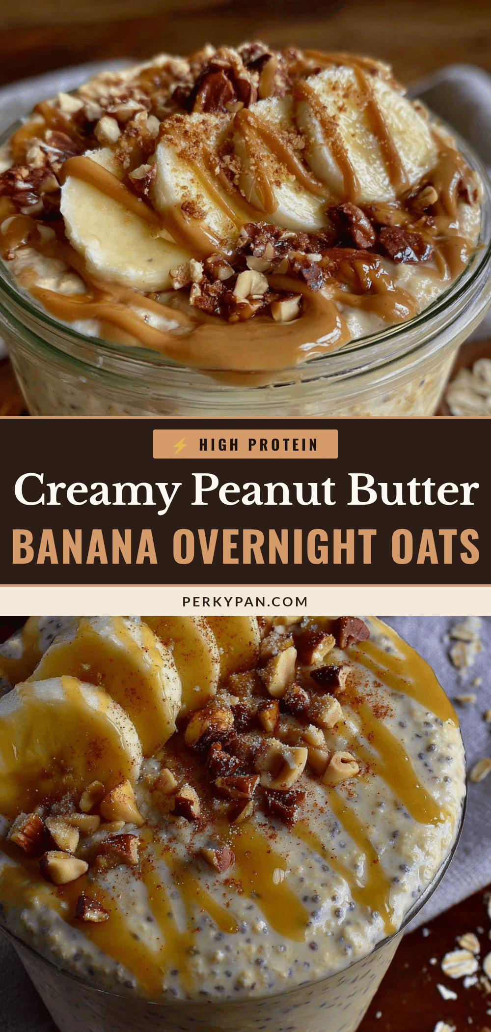 peanut butter banana overnight oats recipe