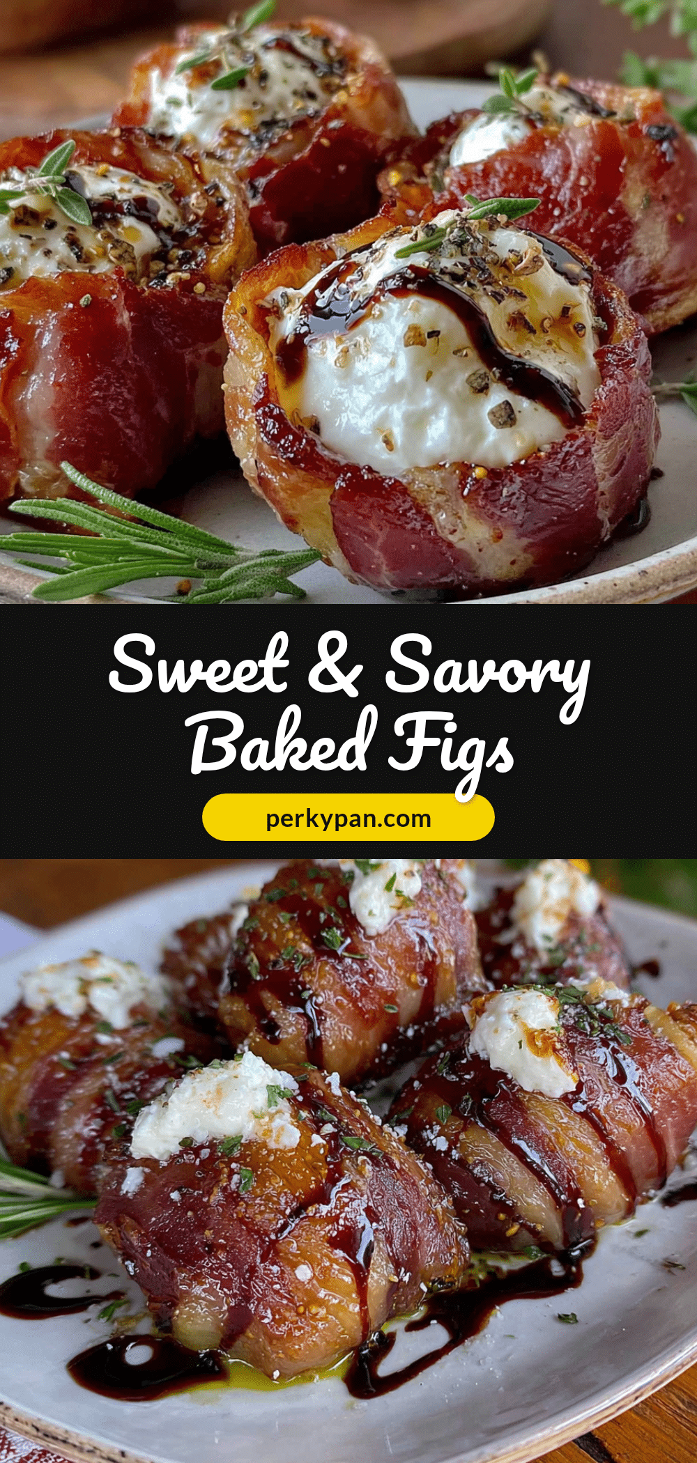 prosciutto-wrapped baked figs recipe